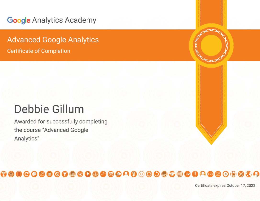 Google Analytics Advanced Certificate